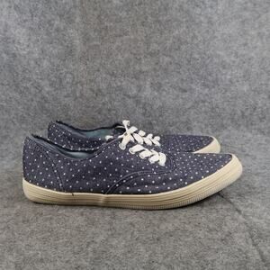 American Eagle Shoes Womens 7 Casual Sneakers Lace Up Trainer Flats Polka Dot